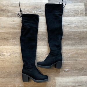 Suede Over the Knee Boots